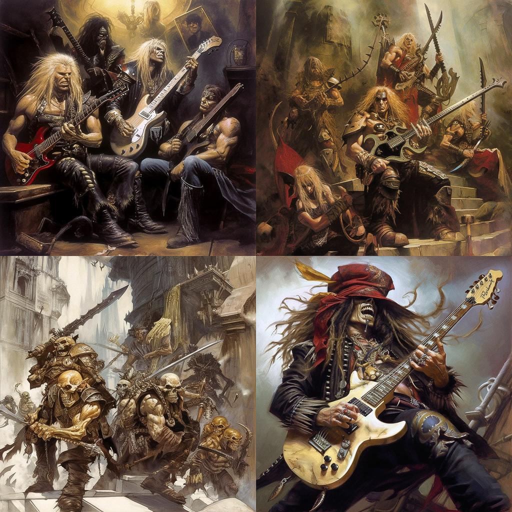 Adrian Smith style, Midjourney V5, render 1 of 4