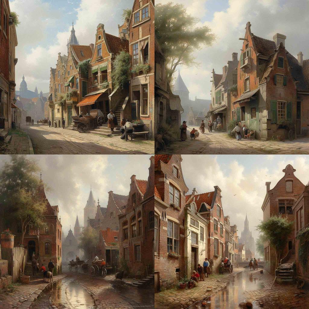 Adrianus Eversen style, Midjourney V5, render 1 of 4