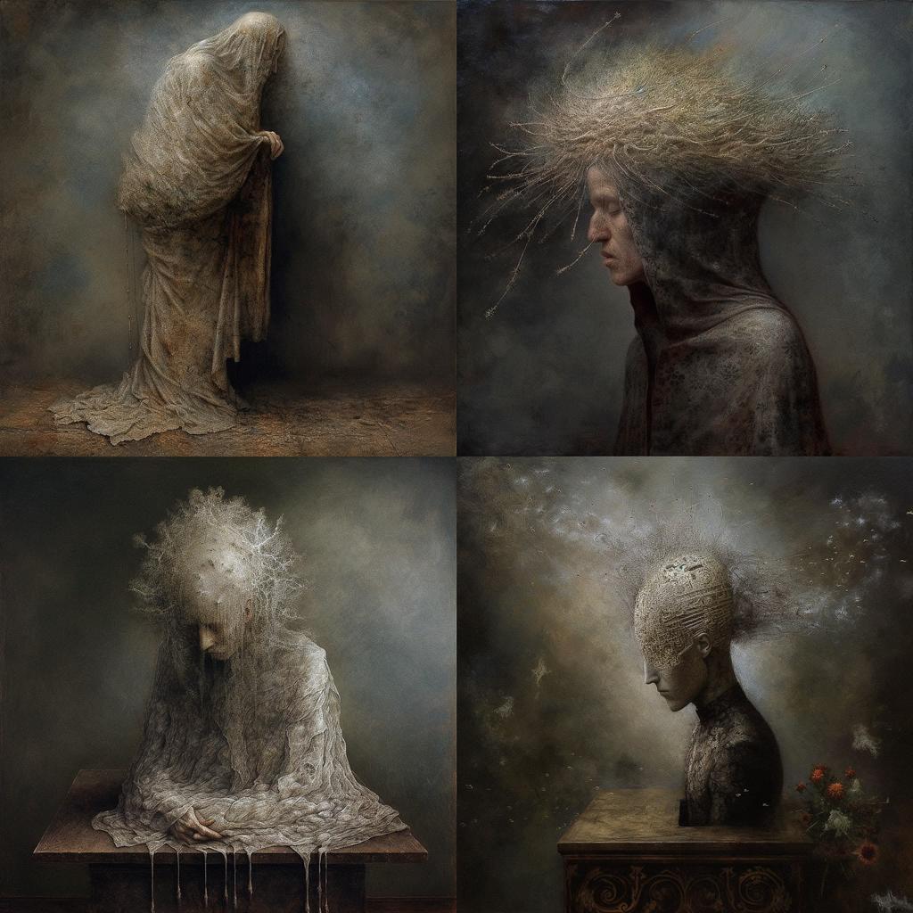 Agostino Arrivabene style, Midjourney V5, render 1 of 4