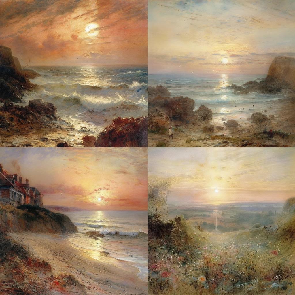 Albert Goodwin style, Midjourney V5, render 1 of 4