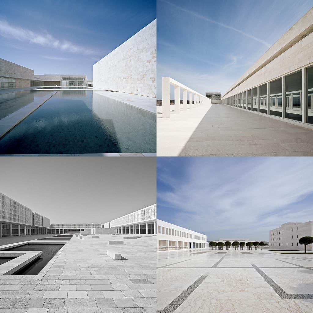 Alberto Campo Baeza style, Midjourney V5, render 1 of 4