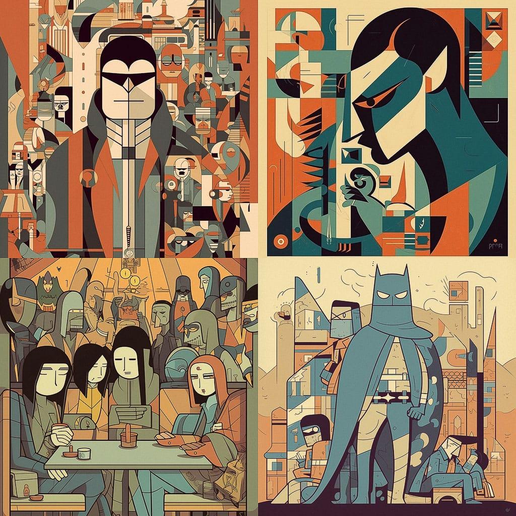 Ale Giorgini style, Midjourney V5, render 1 of 4