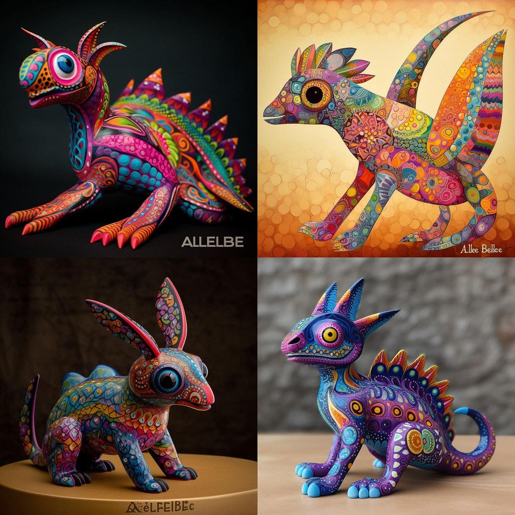 Alebrije style, Midjourney V5, render 1 of 4