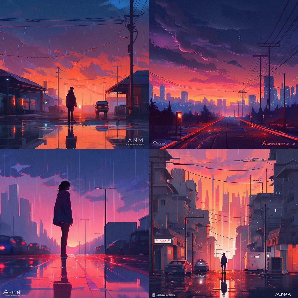 Alena Aenami style, Midjourney V5, render 1 of 4