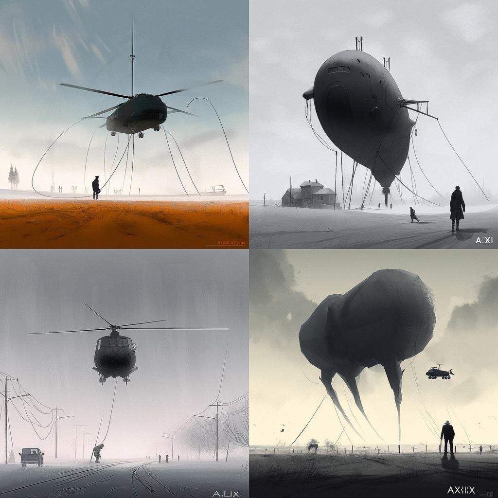 Alex Andreev style, Midjourney V5, render 1 of 4
