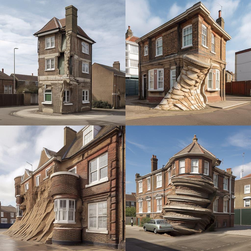 Alex Chinneck style, Midjourney V5, render 1 of 4