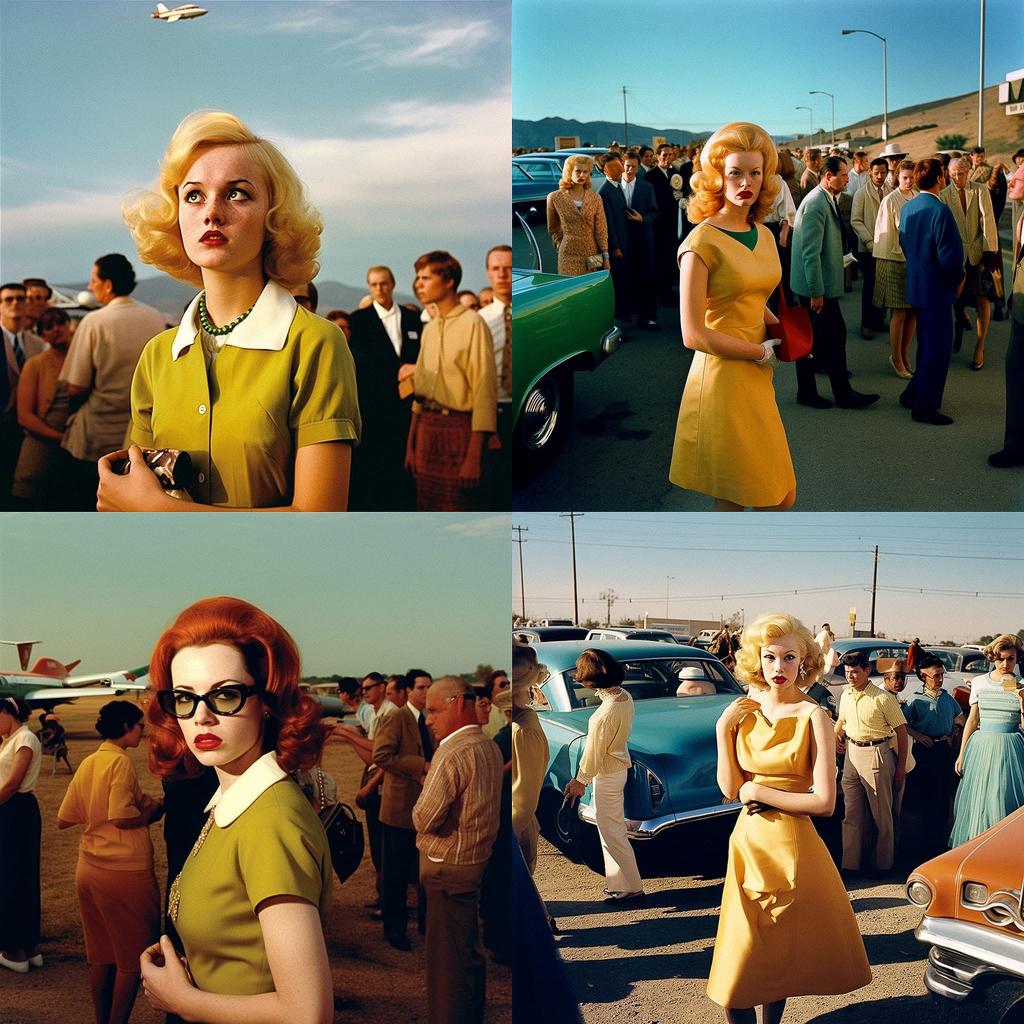 Alex Prager style, Midjourney V5, render 1 of 4