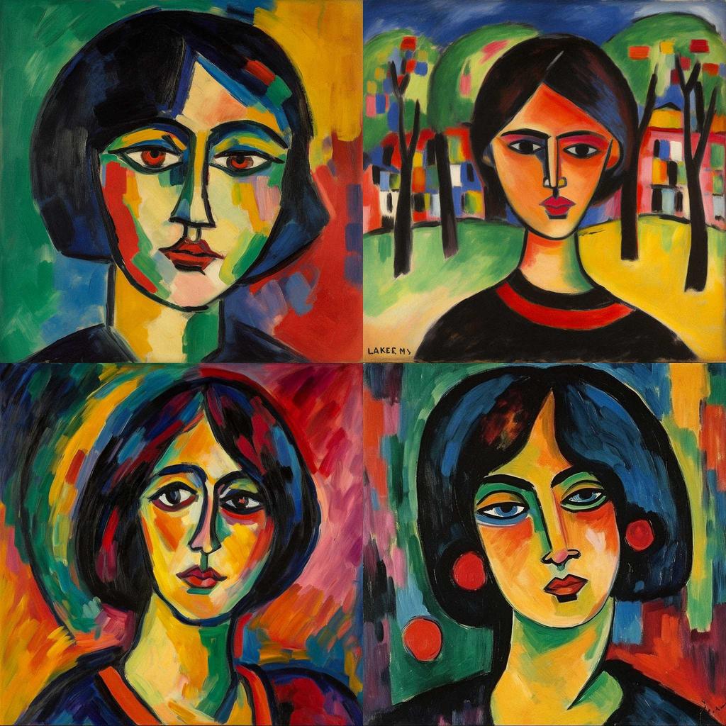 Alexej von Jawlensky style, Midjourney V5, render 1 of 4