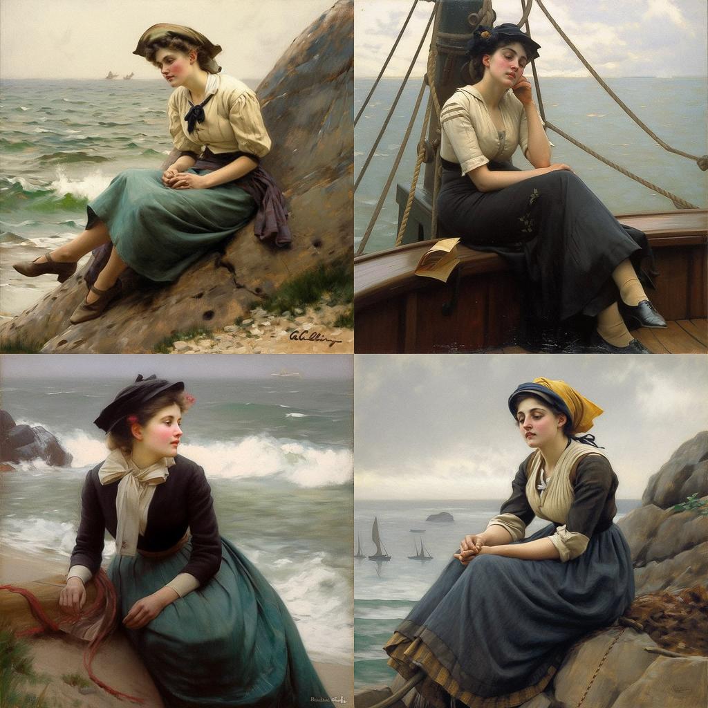 Alfred Guillou style, Midjourney V5, render 1 of 4