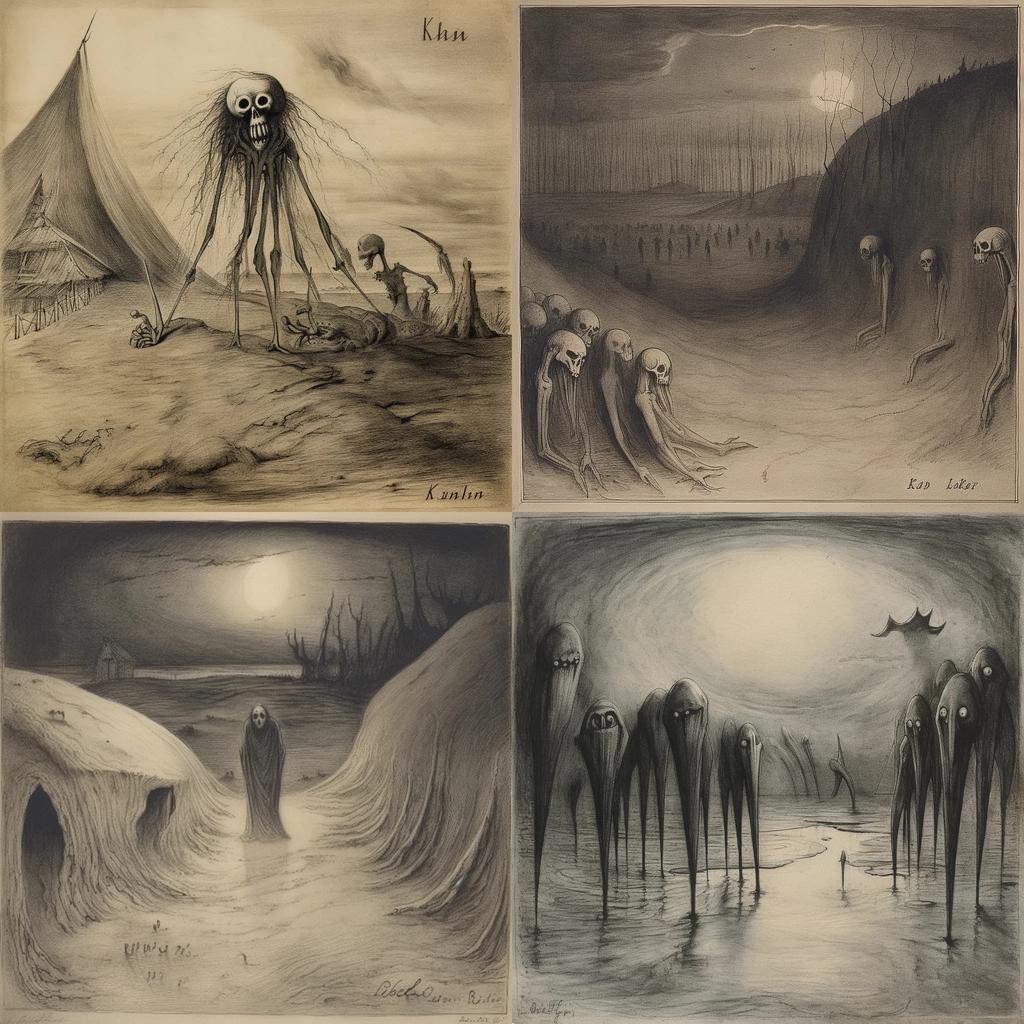 Alfred Kubin style, Midjourney V5, render 1 of 4
