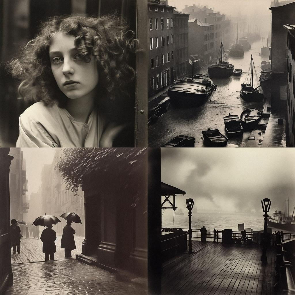 Alfred Stieglitz style, Midjourney V5, render 1 of 4