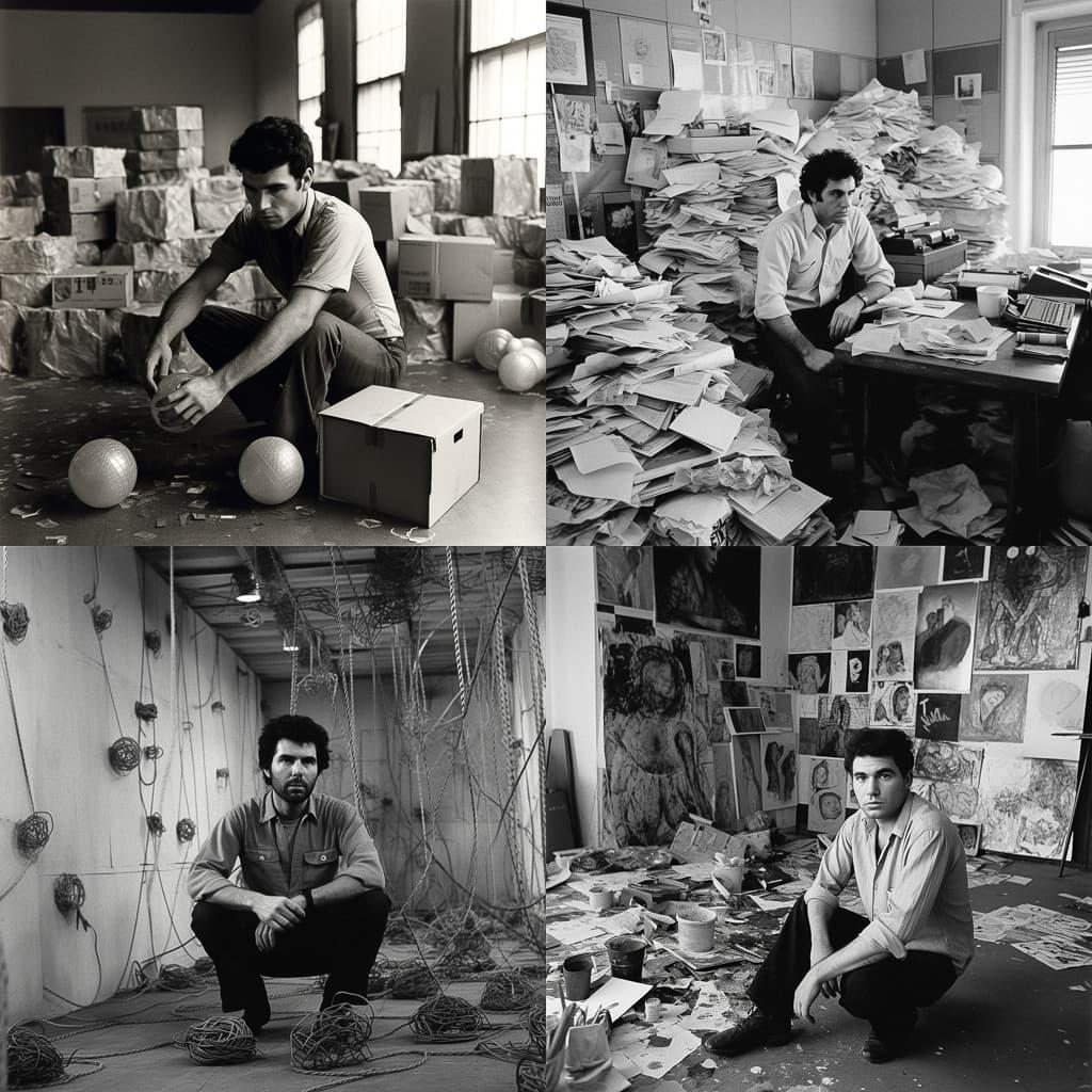 Allan Kaprow style, Midjourney V5, render 1 of 4