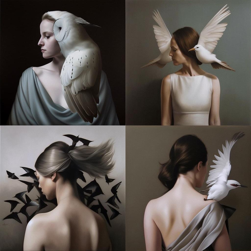 Amy Judd style, Midjourney V5, render 1 of 4