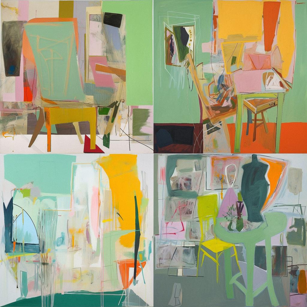 Amy Sillman style, Midjourney V5, render 1 of 4