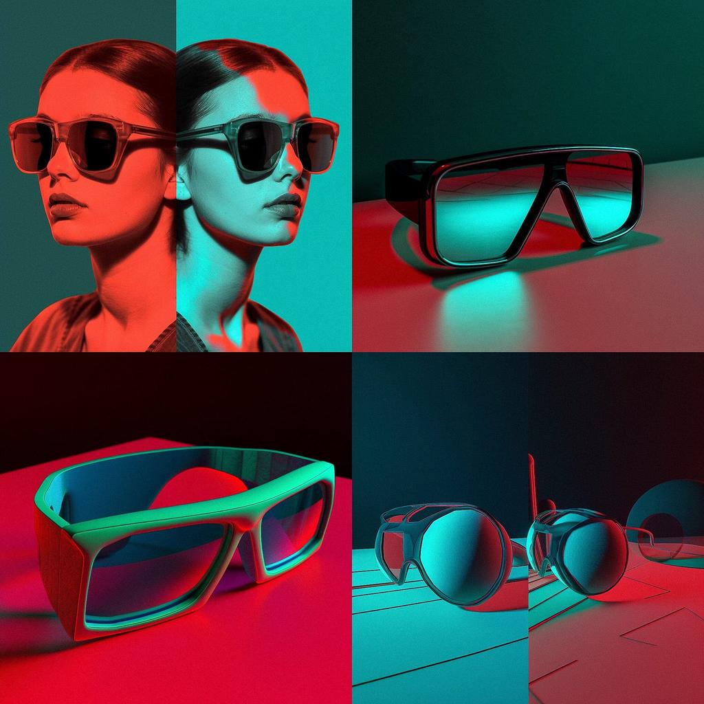 Anaglyph style, Midjourney V5, render 1 of 4