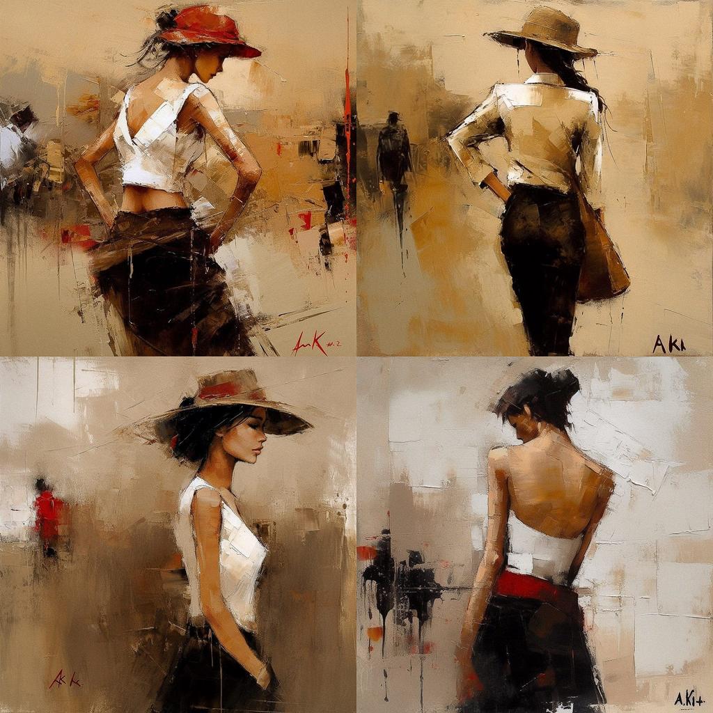Andre Kohn style, Midjourney V5, render 1 of 4