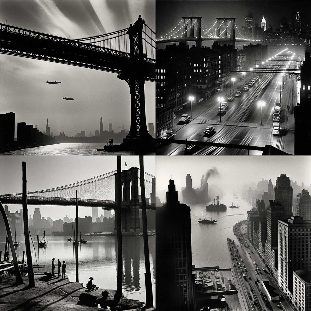 Andreas Feininger style, Midjourney V5, render 1 of 4