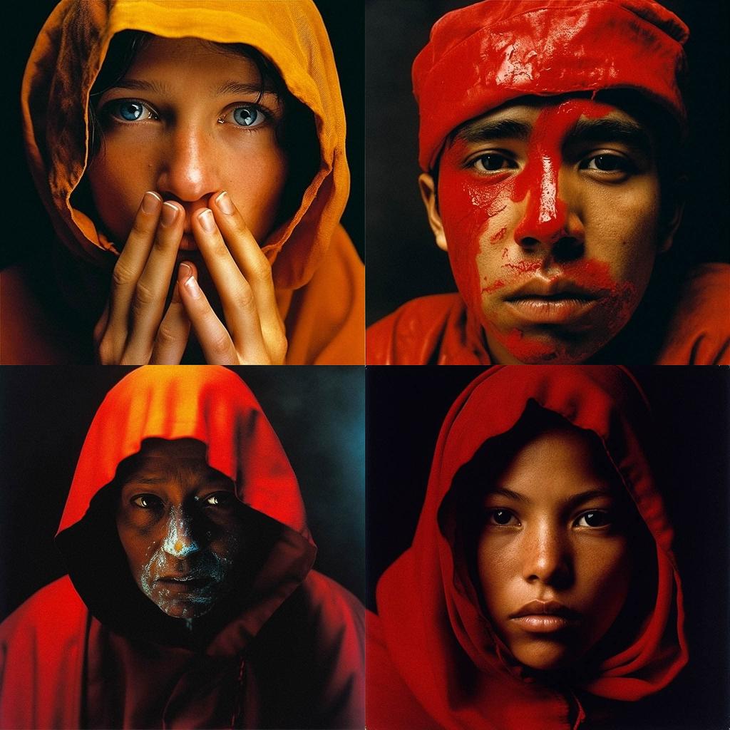Andres Serrano style, Midjourney V5, render 1 of 4