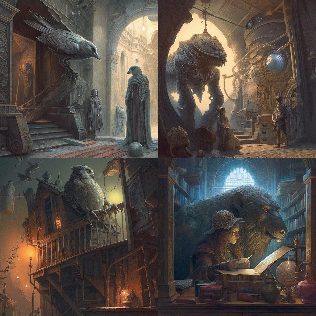 Andrew Ferez style, Midjourney V5, render 1 of 4