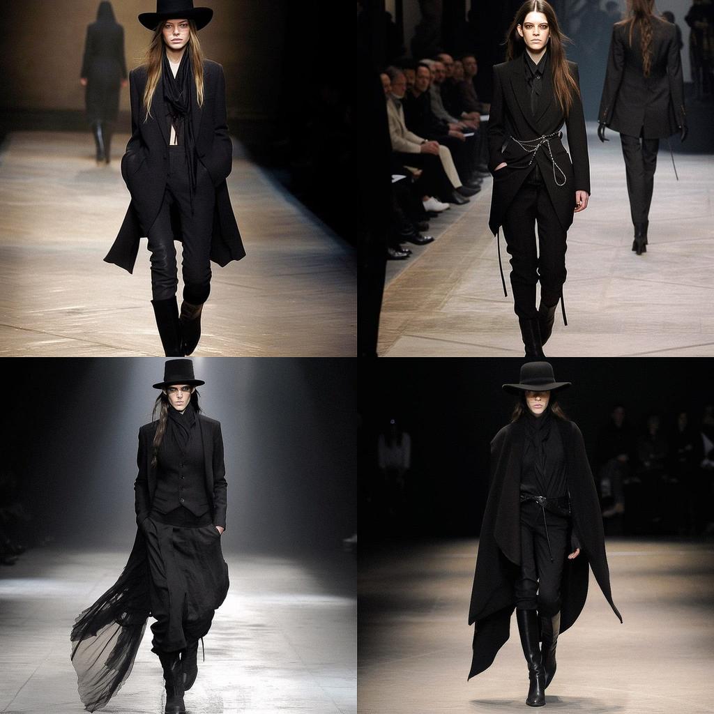 Ann Demeulemeester style, Midjourney V5, render 1 of 4