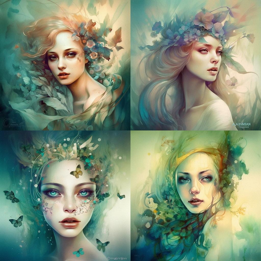 Anna Dittmann style, Midjourney V5, render 1 of 4