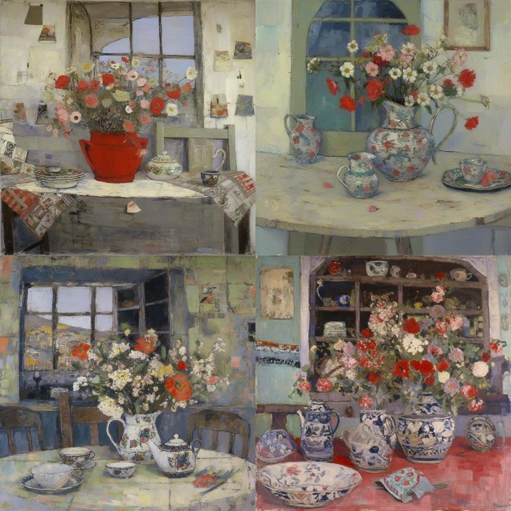 Anne Redpath style, Midjourney V5, render 1 of 4