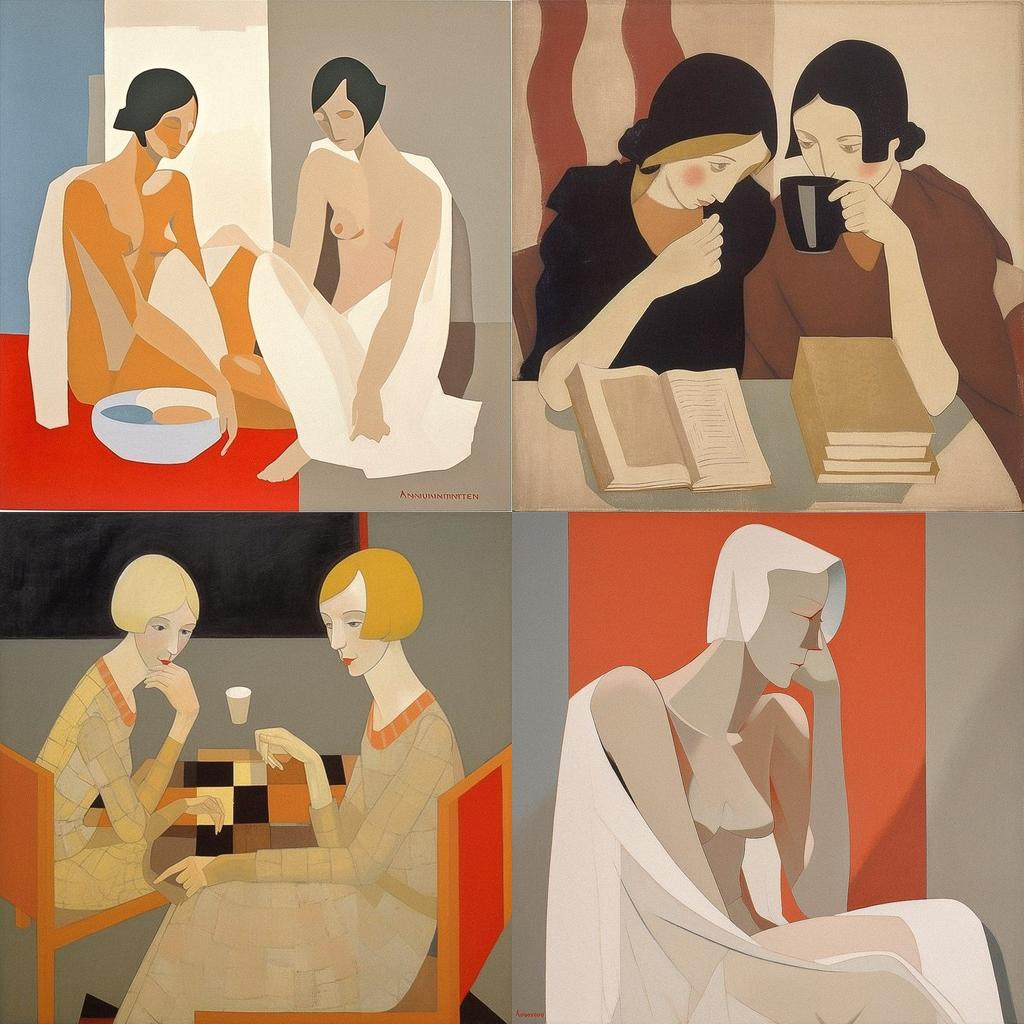 Anne Rothenstein style, Midjourney V5, render 1 of 4