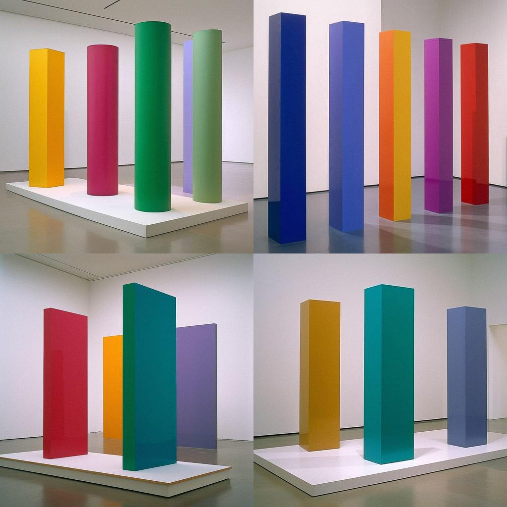 Anne Truitt style, Midjourney V5, render 1 of 4