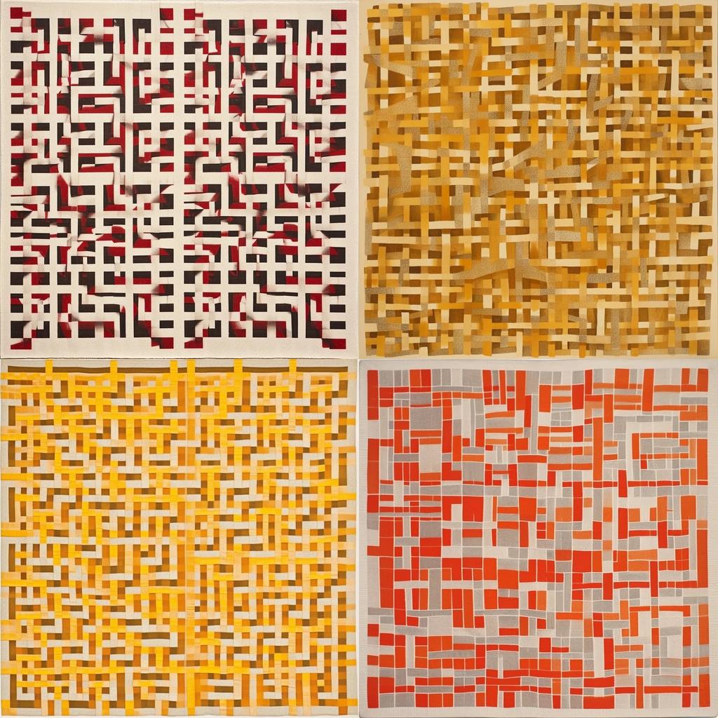 Anni Albers style, Midjourney V5, render 1 of 4