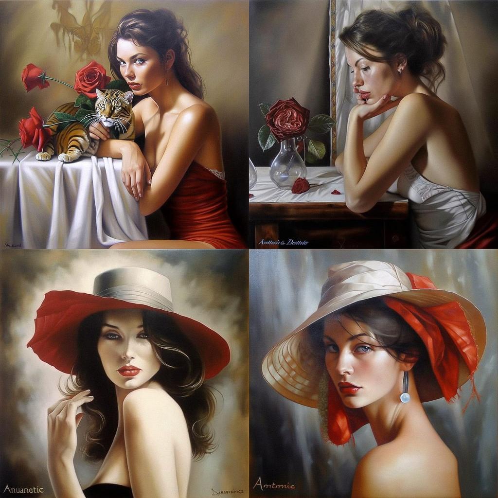 Annick Bouvattier style, Midjourney V5, render 1 of 4