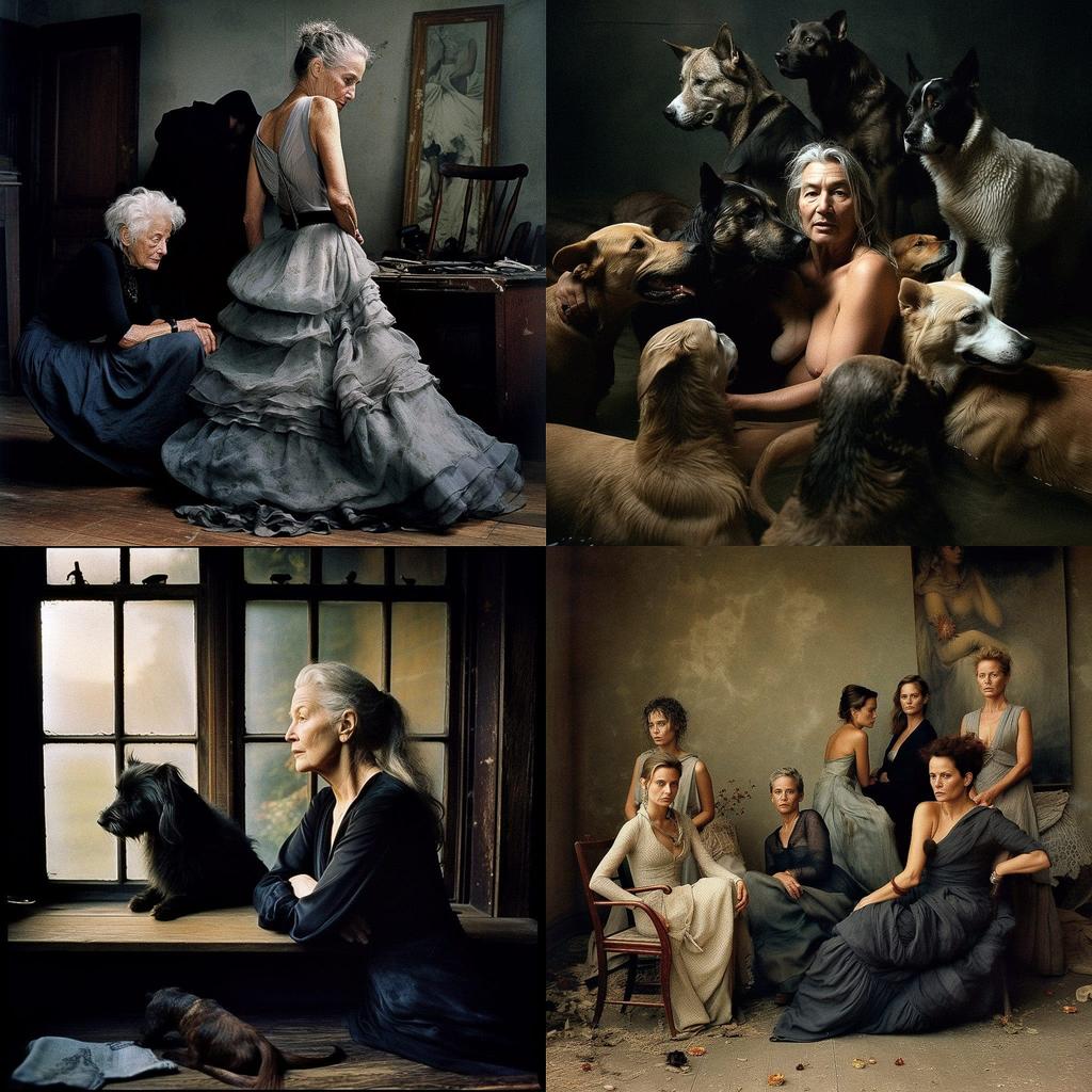 Annie Leibovitz style, Midjourney V5, render 1 of 4