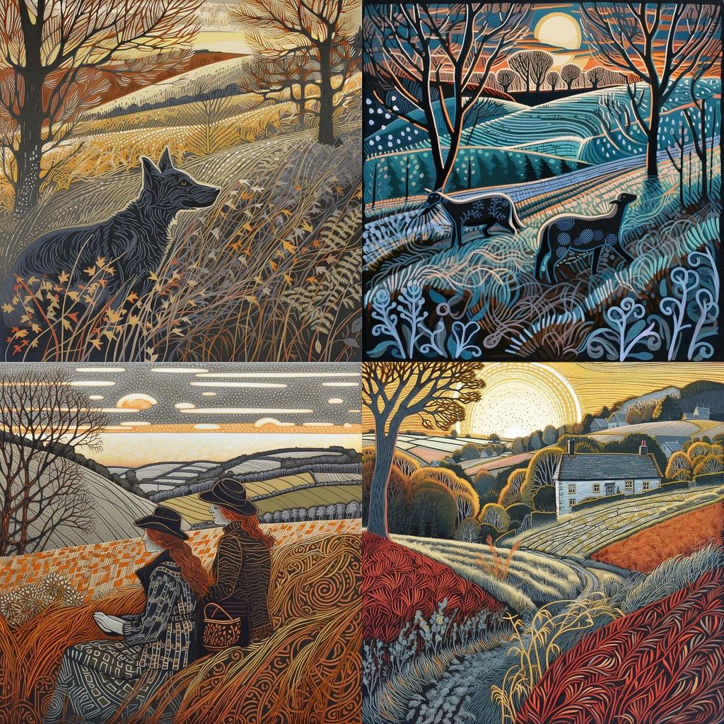 Annie Soudain style, Midjourney V5, render 1 of 4