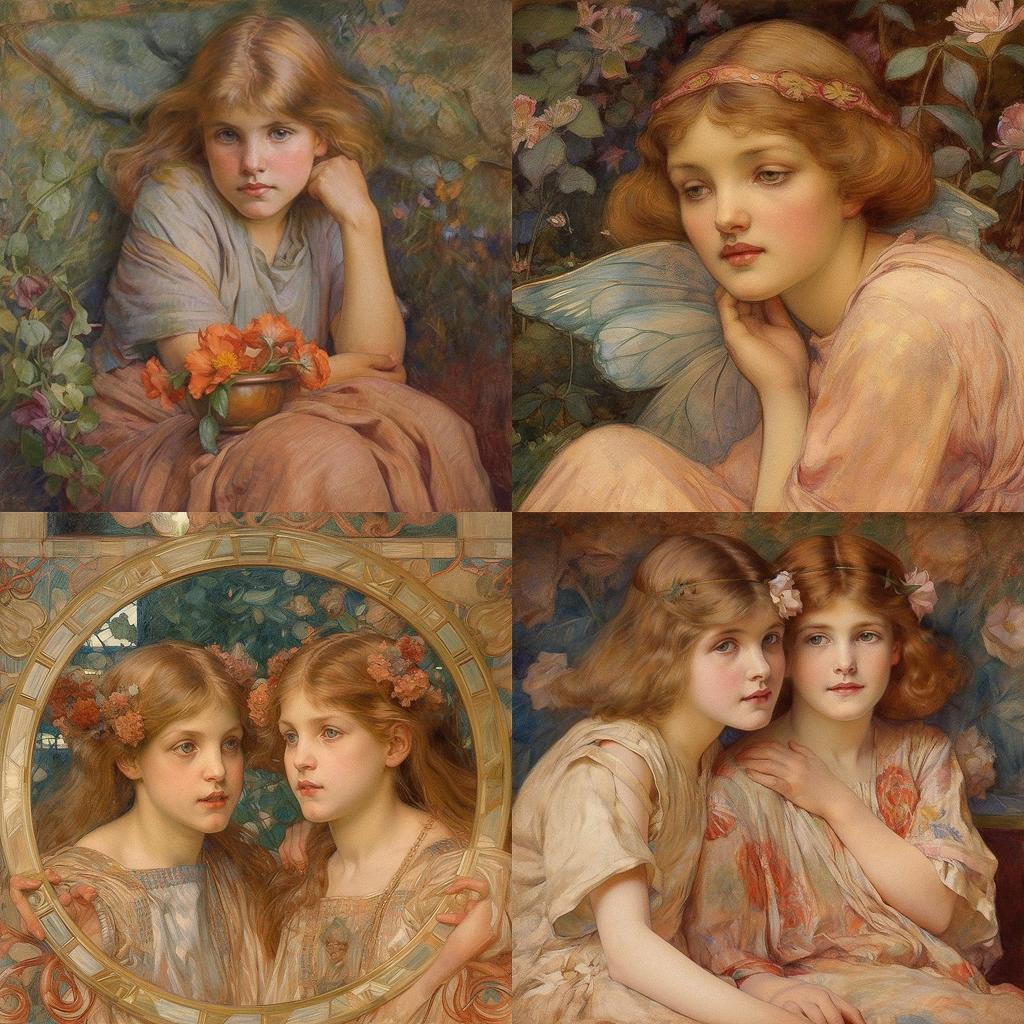 Annie Swynnerton style, Midjourney V5, render 1 of 4