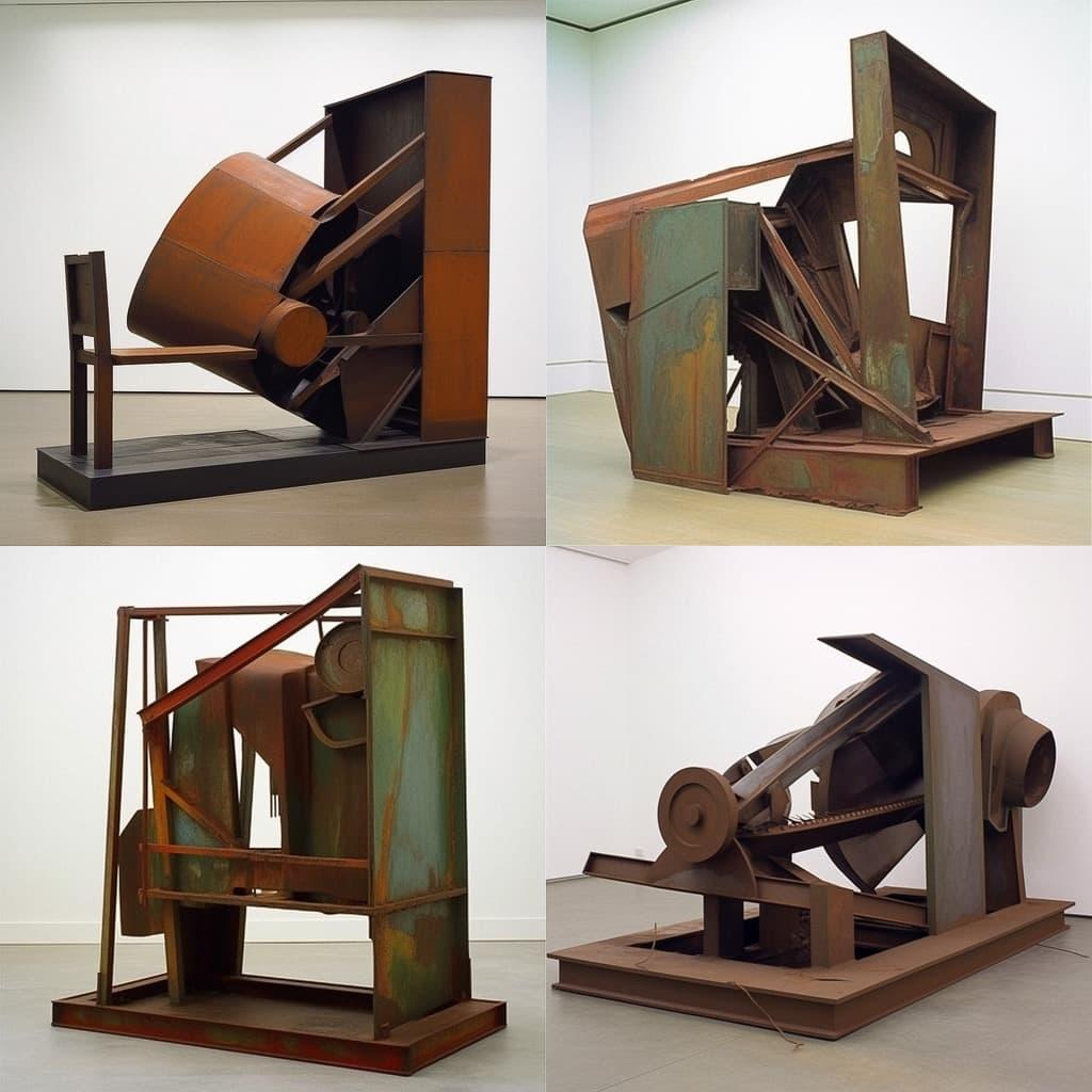 Anthony Caro style, Midjourney V5, render 1 of 4