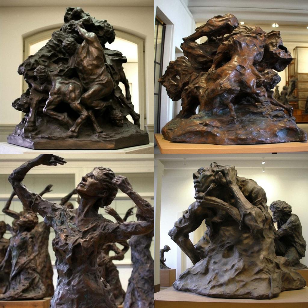 Antoine Bourdelle style, Midjourney V5, render 1 of 4