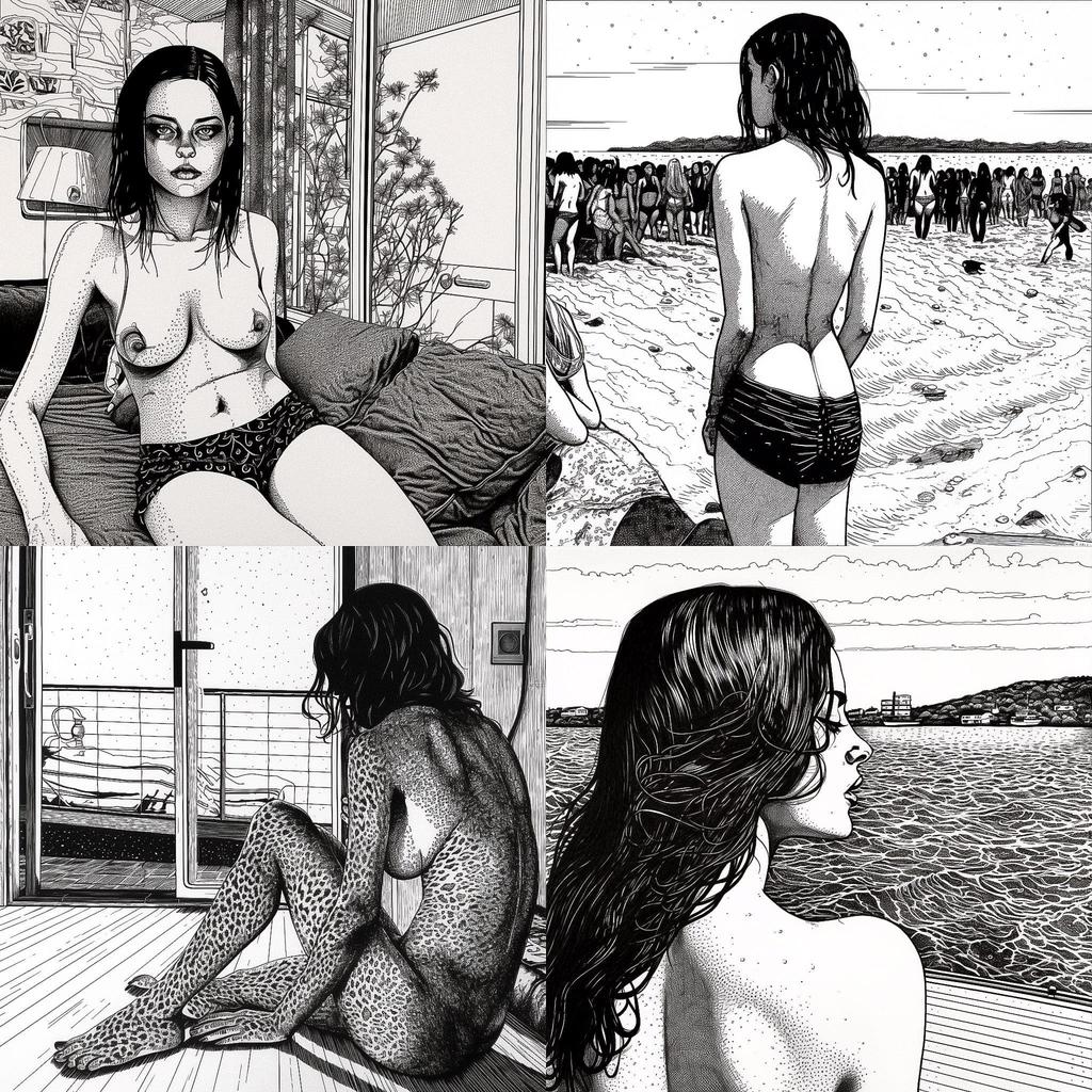 Apollonia Saintclair style, Midjourney V5, render 1 of 4
