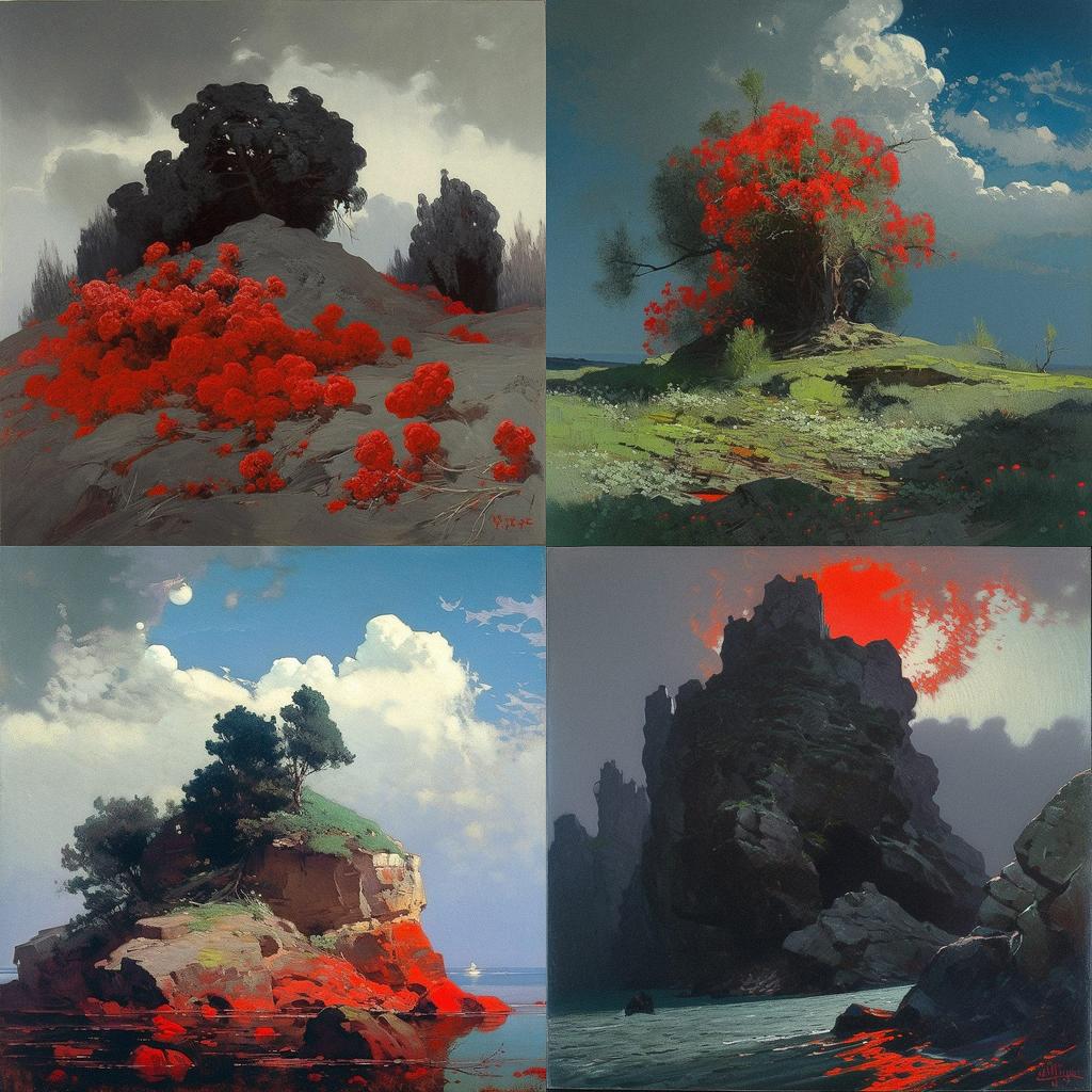 Arkhyp Kuindzhi style, Midjourney V5, render 1 of 4