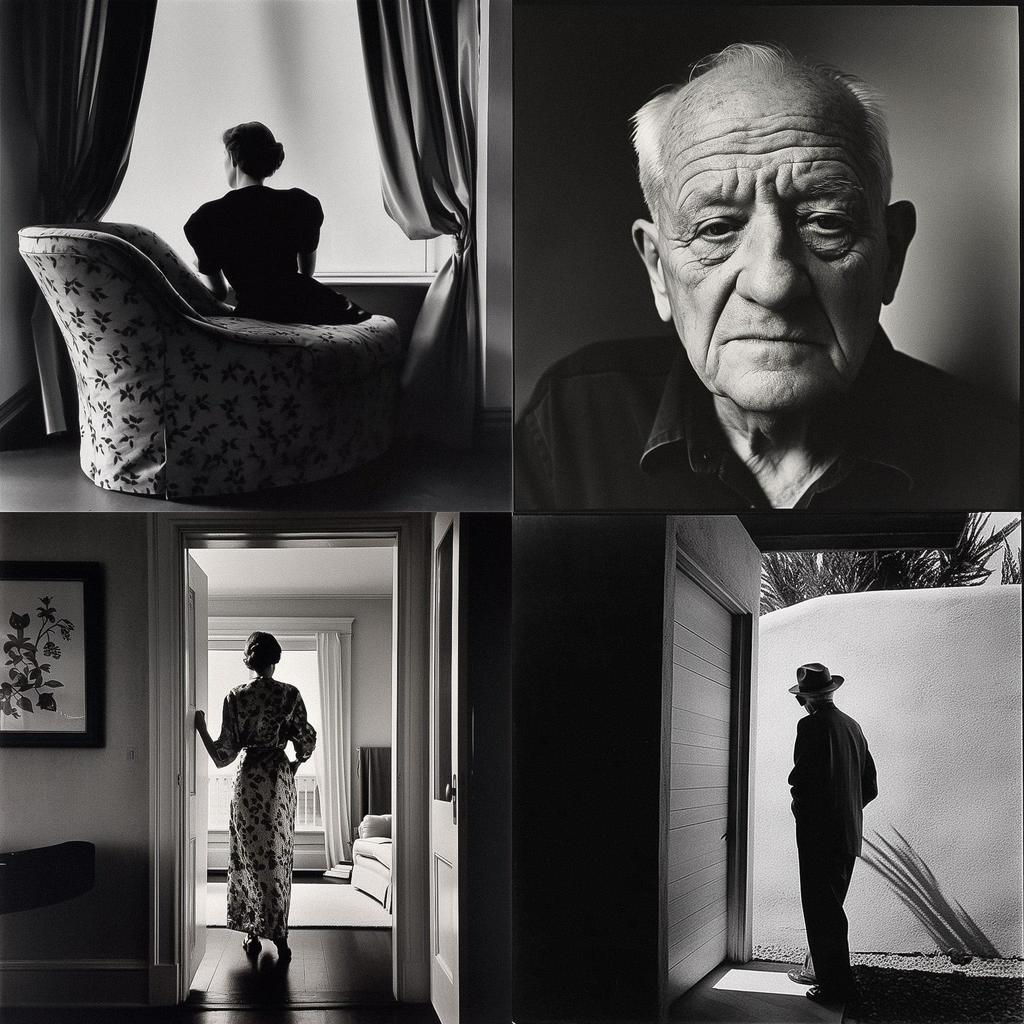 Arnold Newman style, Midjourney V5, render 1 of 4