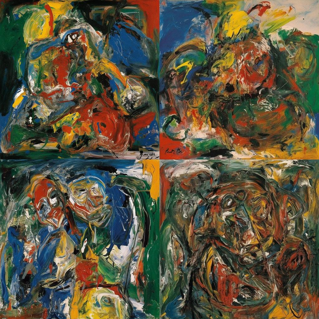 Asger Jorn style, Midjourney V5, render 1 of 4
