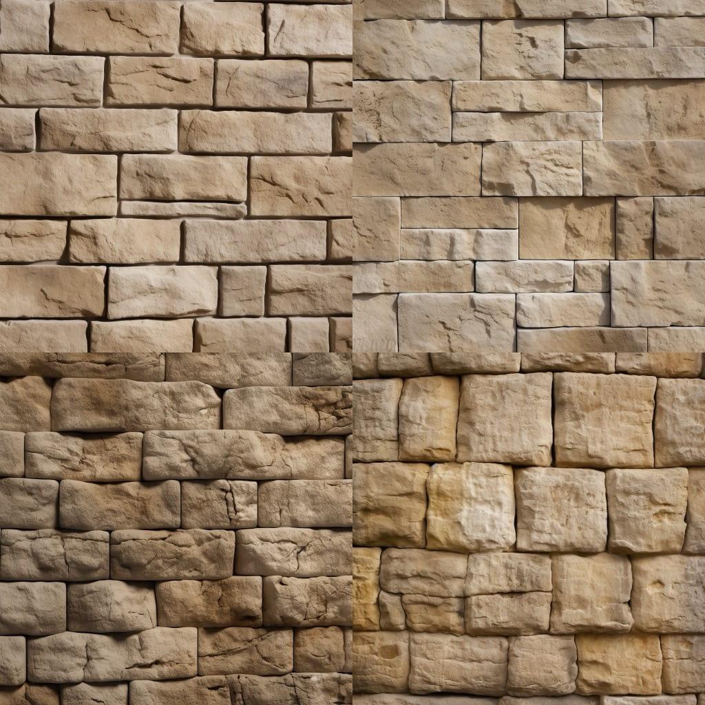 Ashlar texture style, Midjourney V5, render 1 of 4