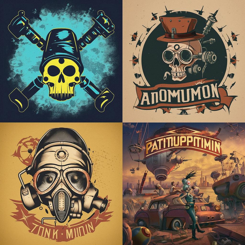 Atompunk style, Midjourney V5, render 1 of 4