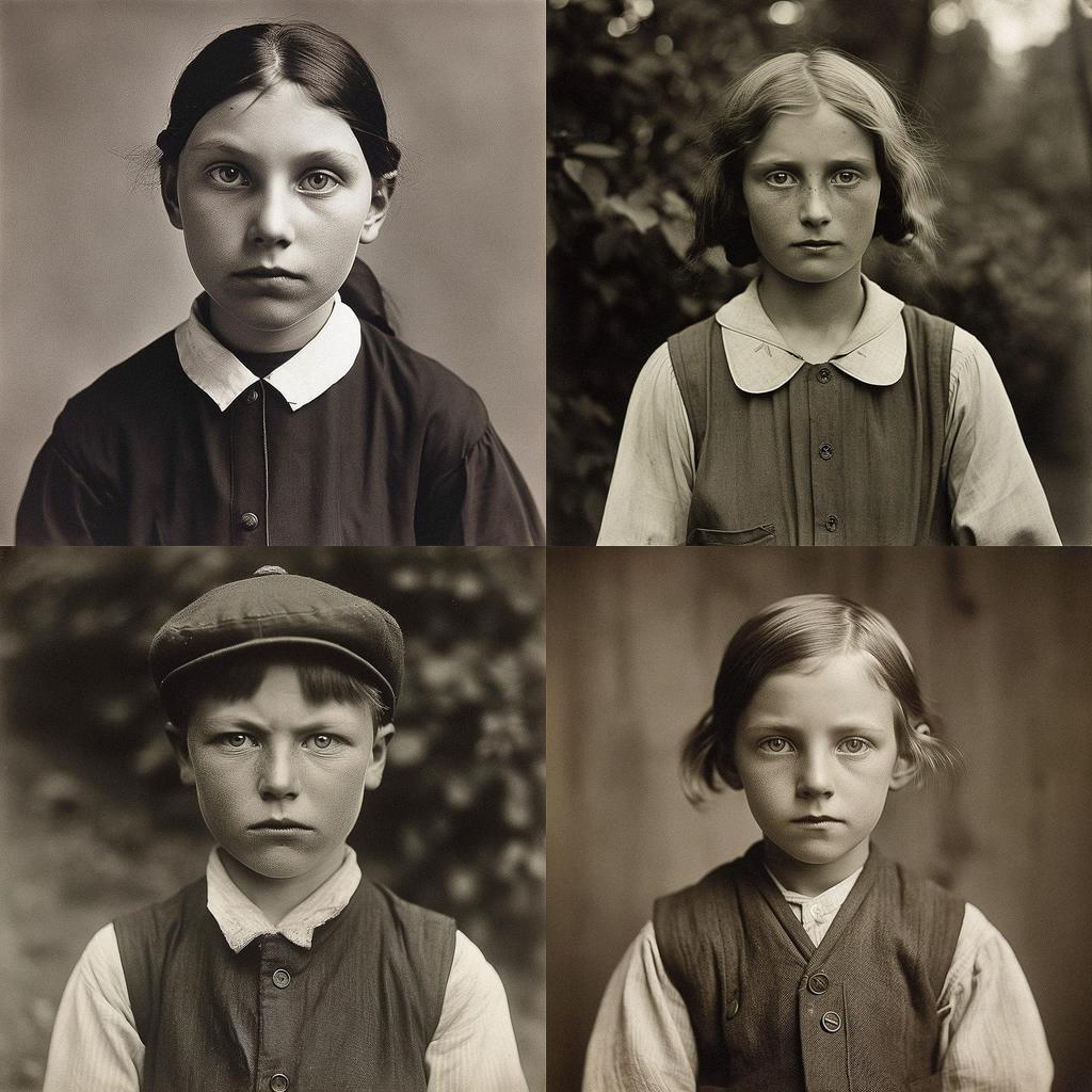 August Sander style, Midjourney V5, render 1 of 4