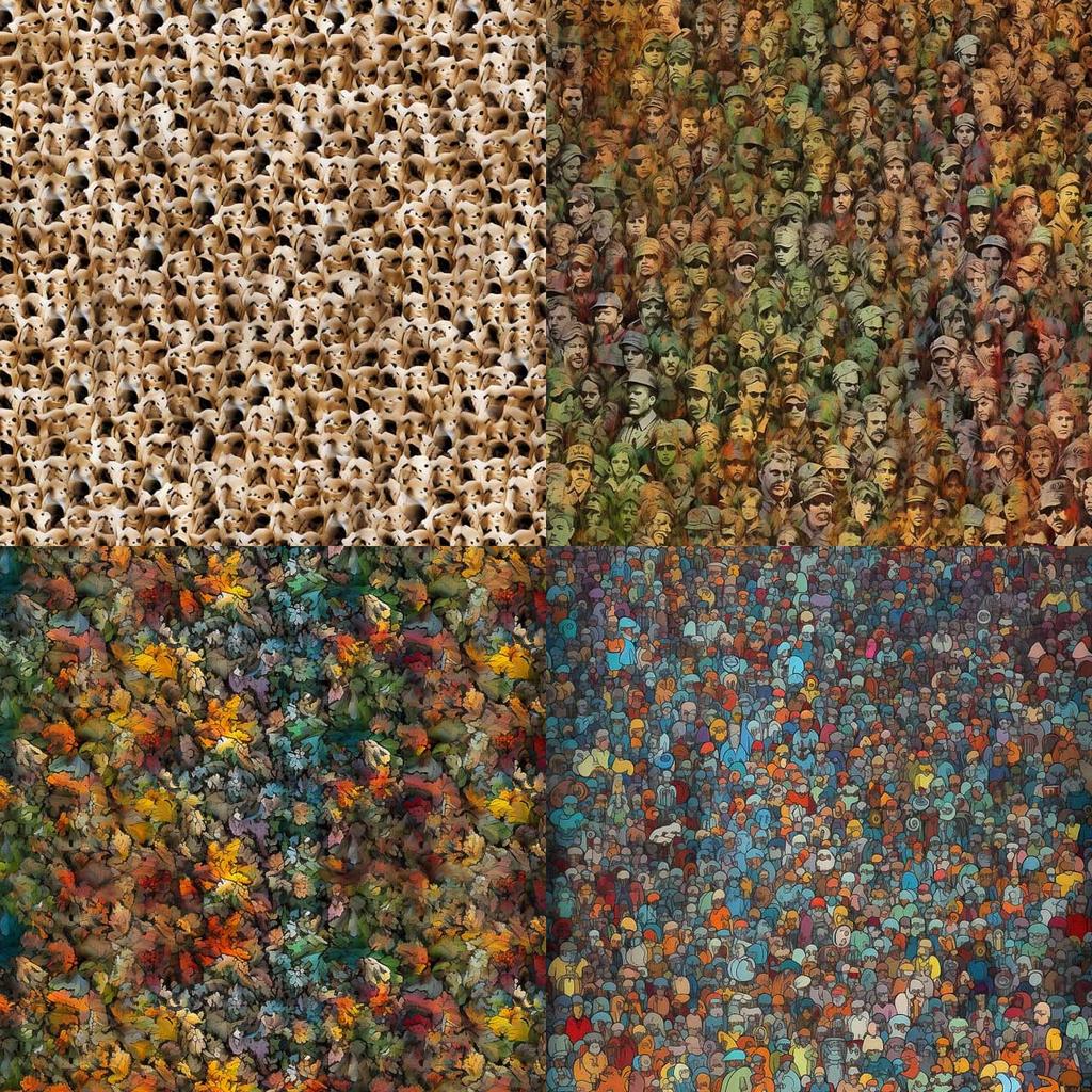 Autostereogram style, Midjourney V5, render 1 of 4