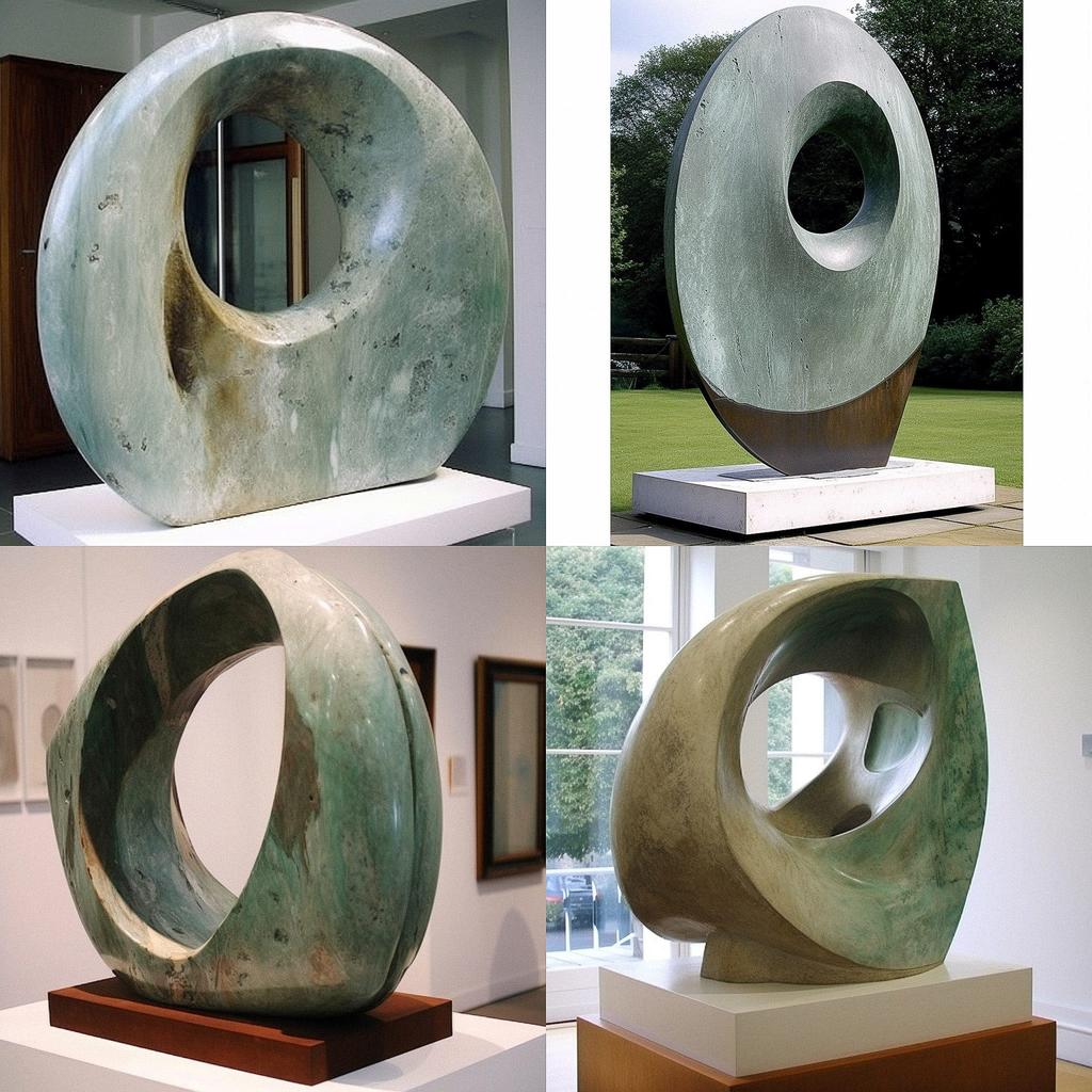 Barbara Hepworth style, Midjourney V5, render 1 of 4