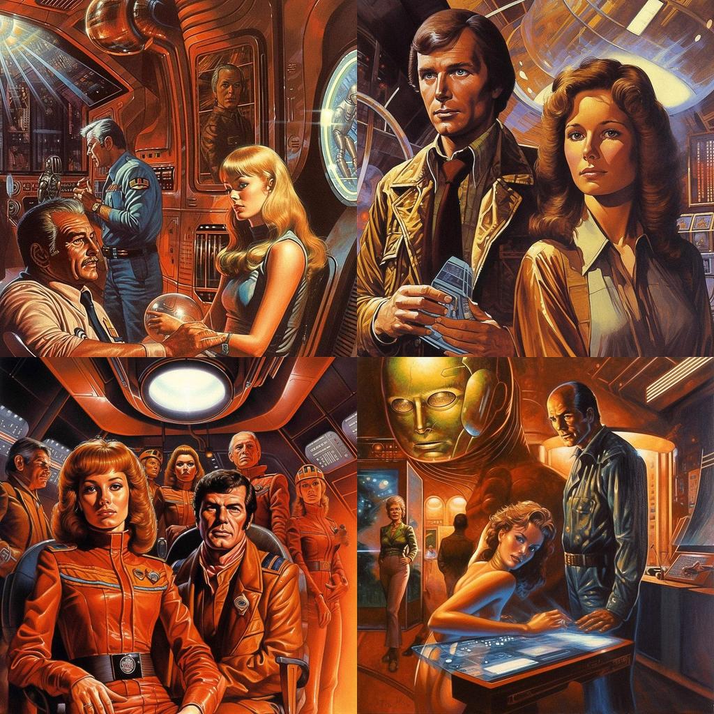 Barclay Shaw style, Midjourney V5, render 1 of 4