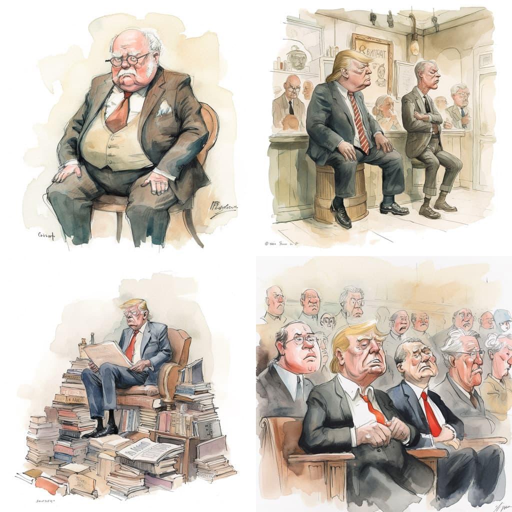 Barry Blitt style, Midjourney V5, render 1 of 4