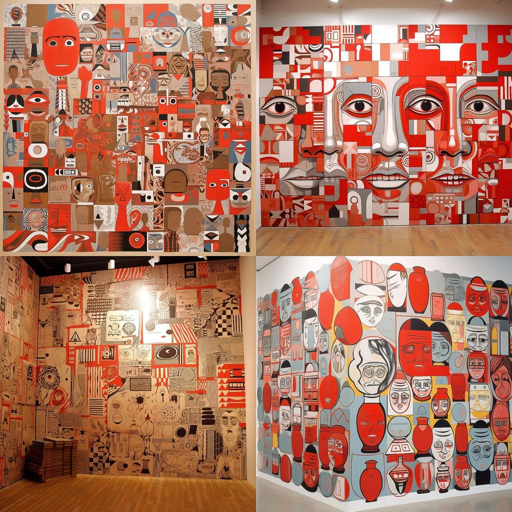 Barry McGee style, Midjourney V5, render 1 of 4