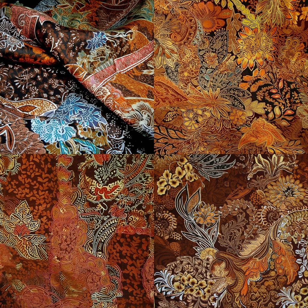 Batik style, Midjourney V5, render 1 of 4