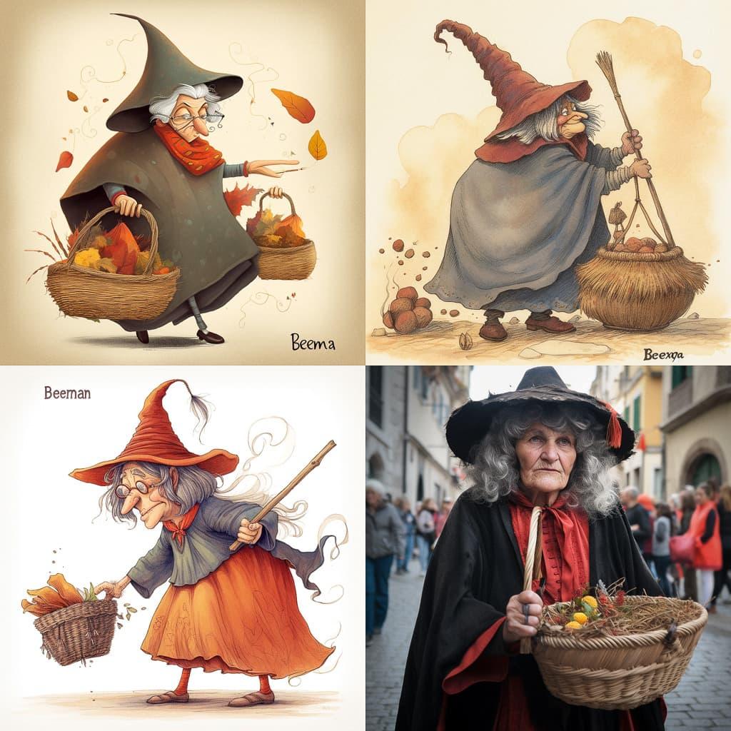 Befana style, Midjourney V5, render 1 of 4