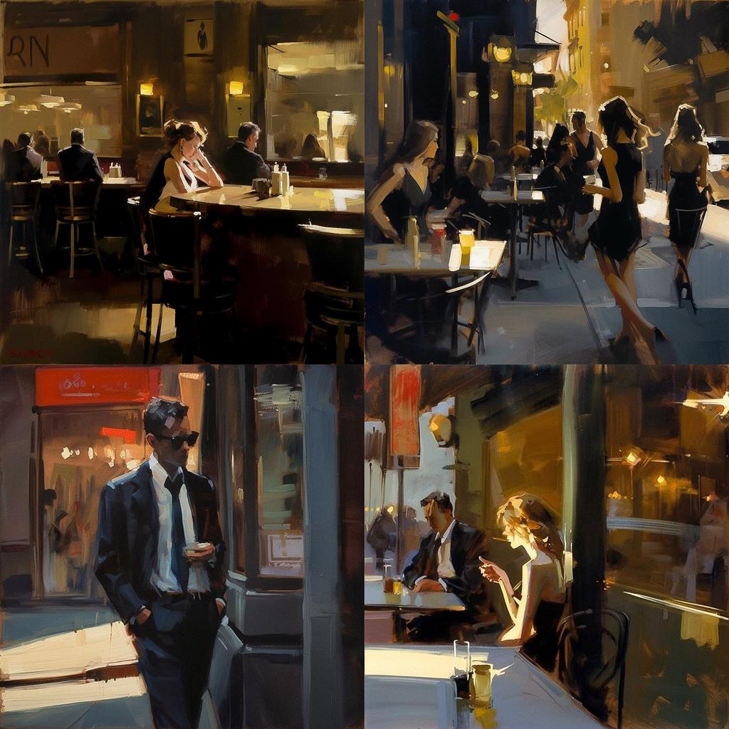 Ben Aronson style, Midjourney V5, render 1 of 4